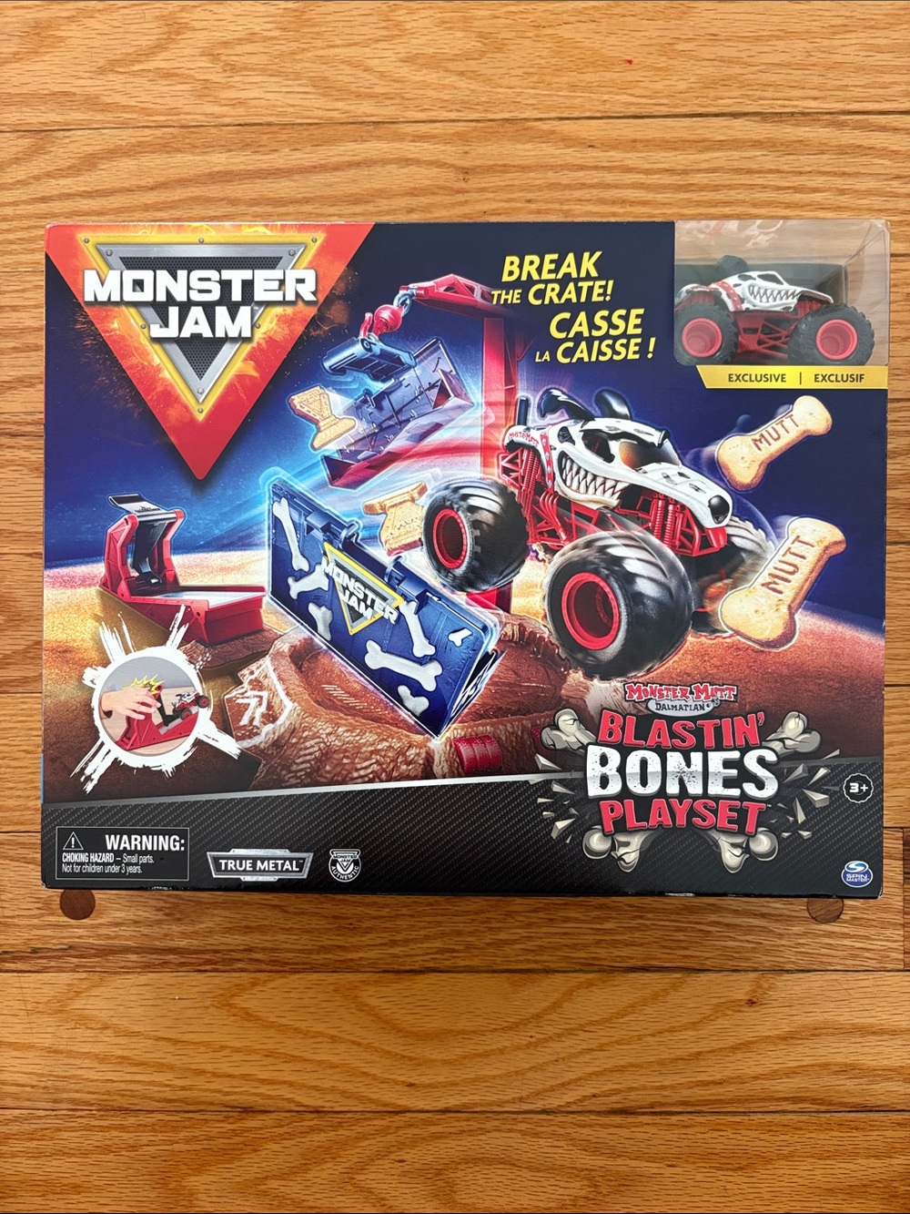 Monster Jam Blastin' Bones Playset - Red & Black